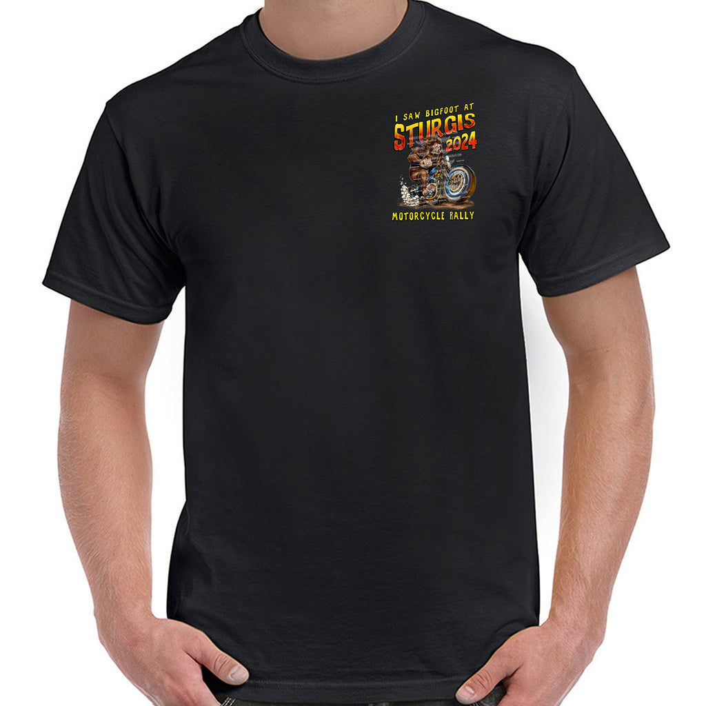 2024 Sturgis Motorcycle Rally Legend of Bigfoot T-Shirt
