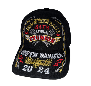2024 Sturgis Motorcycle Rally 84th Anniversary Allover Embroidered Hat