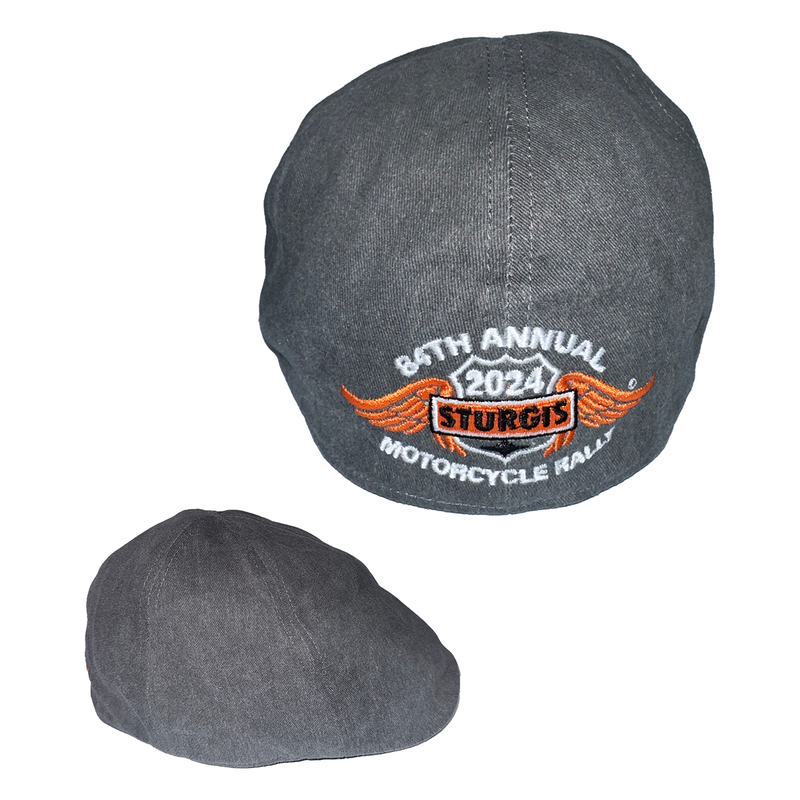 2024 Sturgis Motorcycle Rally Newsboy Embroidered Cap