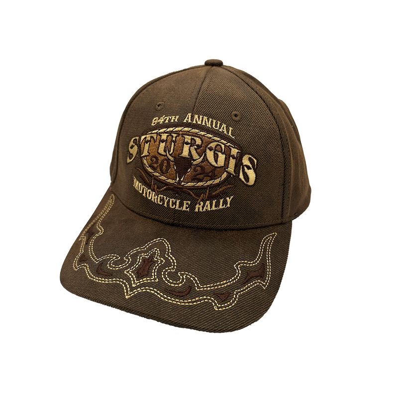 2024 Sturgis Motorcycle Rally Western Outdoors Oil Stained Hat