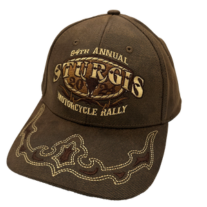 2024 Sturgis Motorcycle Rally Western Outdoors Oil Stained Hat