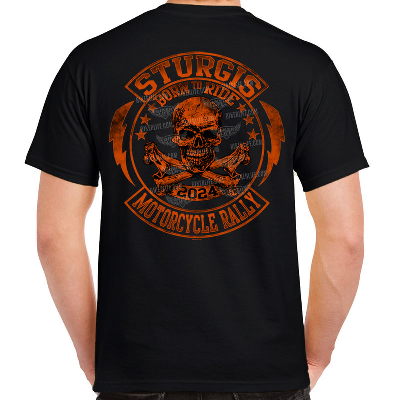 2025 Sturgis Motorcycle Rally Born To Ride TShirt Biker Life Clothing