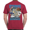 2024 Sturgis Motorcycle Rally Black Hills Map T-Shirt