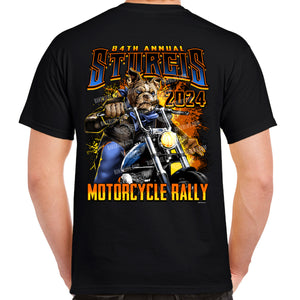 2024 Sturgis Motorcycle Rally Motorcycle Bulldog T-Shirt