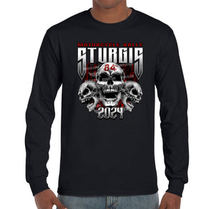 2024 Sturgis Motorcycle Rally Chained Shield Long Sleeve
