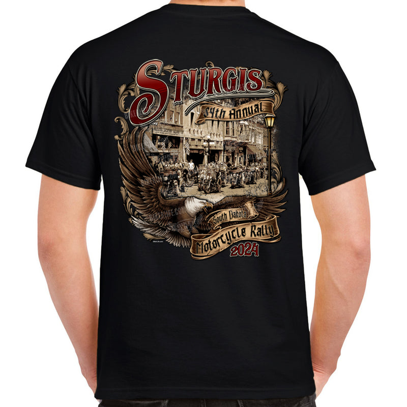 2024 Sturgis Motorcycle Rally Legendary Main Street T-Shirt