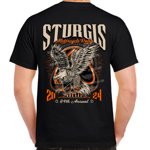 2024 Sturgis Motorcycle Rally Eagle of Spades T-Shirt