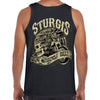 2024 Sturgis Motorcycle Rally Grunge & Chains Skull Wing Tank Top