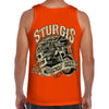 2024 Sturgis Motorcycle Rally Grunge & Chains Skull Wing Tank Top