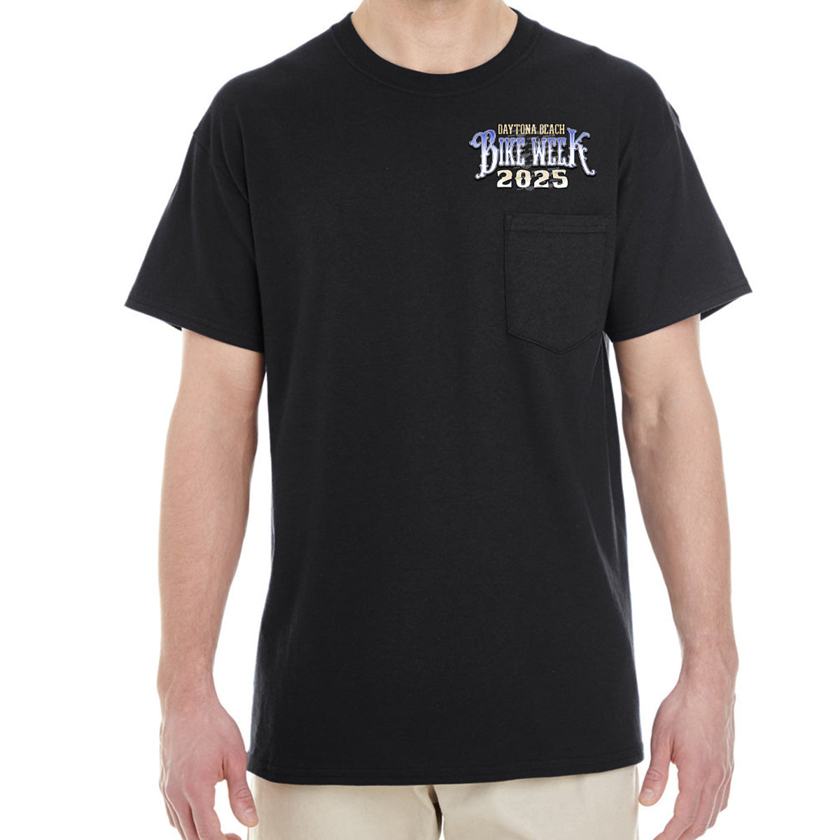 2025 Bike Week Daytona Beach Official Logo Pocket T-Shirt – BIKER