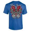 Ladies 2025 Bike Week Daytona Beach Rose Skull Wings T-Shirt