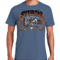 T-Shirt 2025 Sturgis Motorcycle Rally Barbwire Eagle