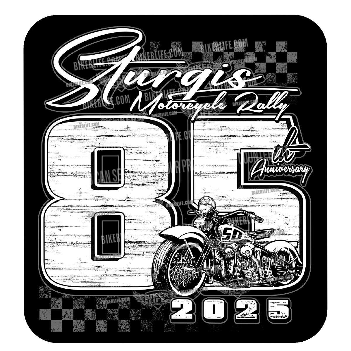 Sticker 2025 Sturgis Motorcycle Rally Finish Line – BIKER LIFE CLOTHING