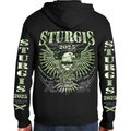 Zip-up Hoodie 2025 Sturgis Motorcycle Rally Bullet Eagle