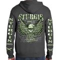 Zip-up Hoodie 2025 Sturgis Motorcycle Rally Bullet Eagle