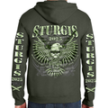 Zip-up Hoodie 2025 Sturgis Motorcycle Rally Bullet Eagle