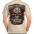 T-Shirt 2026 Biketoberfest Daytona Beach Barbed Skull