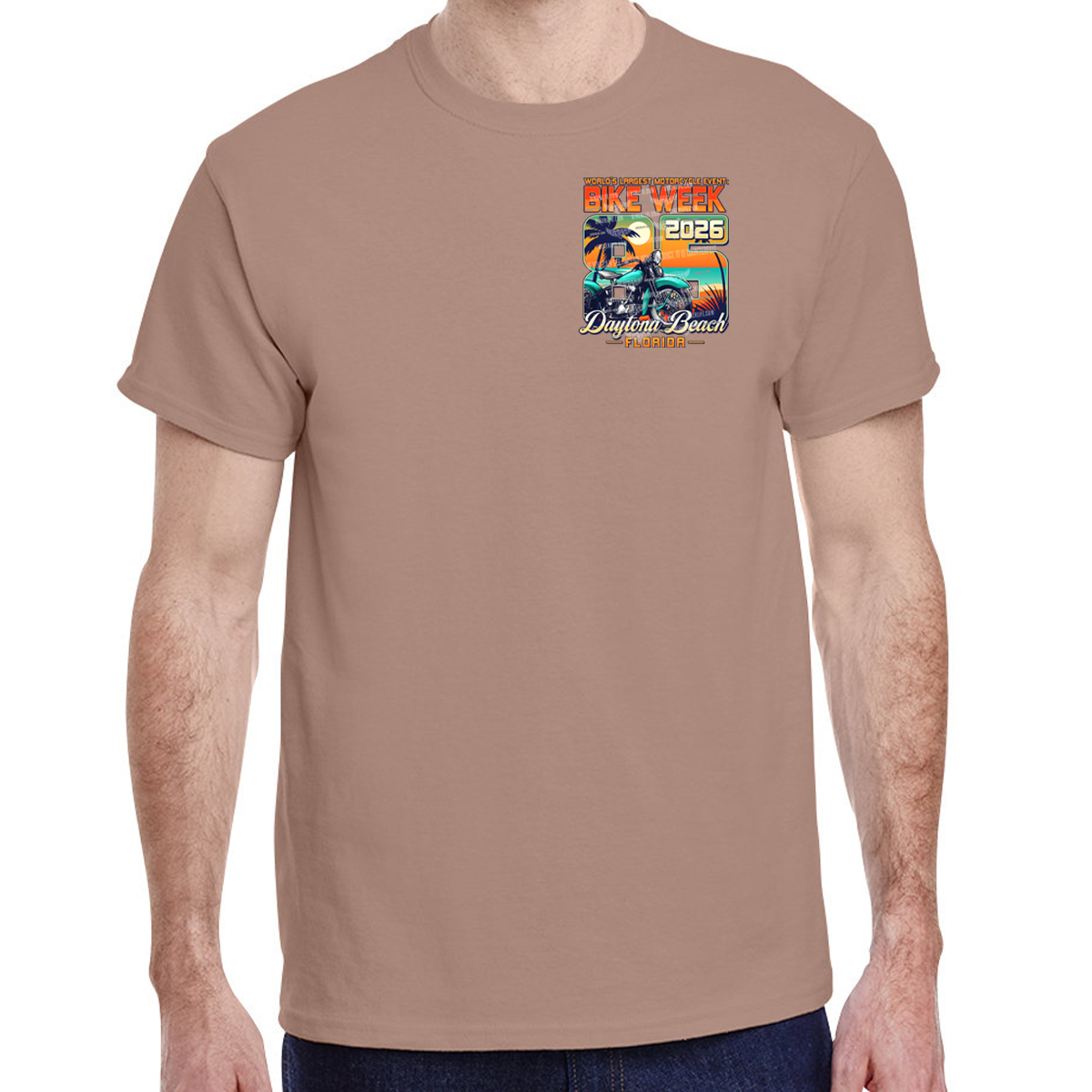T-Shirt 2026 Bike Week Daytona Beach Official Logo – BIKER