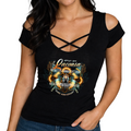 Ladies Shoulder Chest Detail Shirt 2026 Laconia Motorcycle Week Butterfly