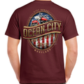 T-Shirt 2026 Ocean City Rally Week Oval Bike Flag