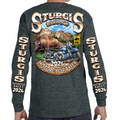 Long Sleeve 2026 Sturgis Motorcycle Rally Rushmore Bison – BIKER