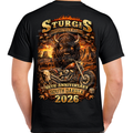 T-Shirt 2026 Sturgis Motorcycle Rally Wild and Free - Limited Print