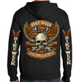 Zip-up Hoodie 2027 Bike Week Daytona Beach Skull Banners