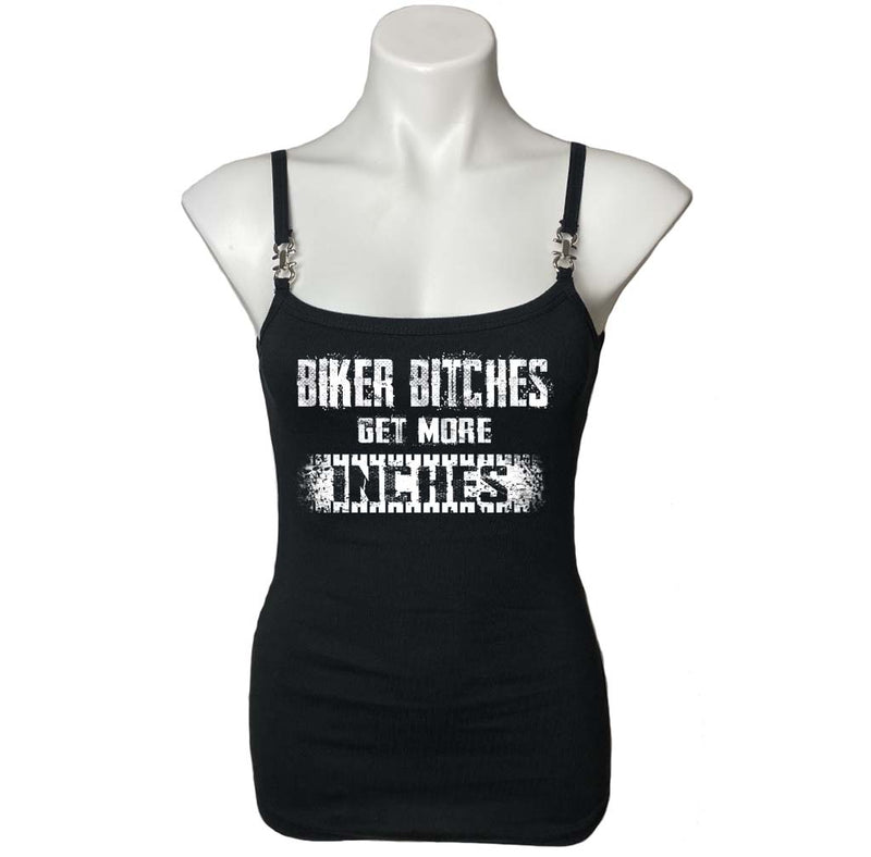 Ladies Get More Inches Spaghetti Strap Buckle Tank Top