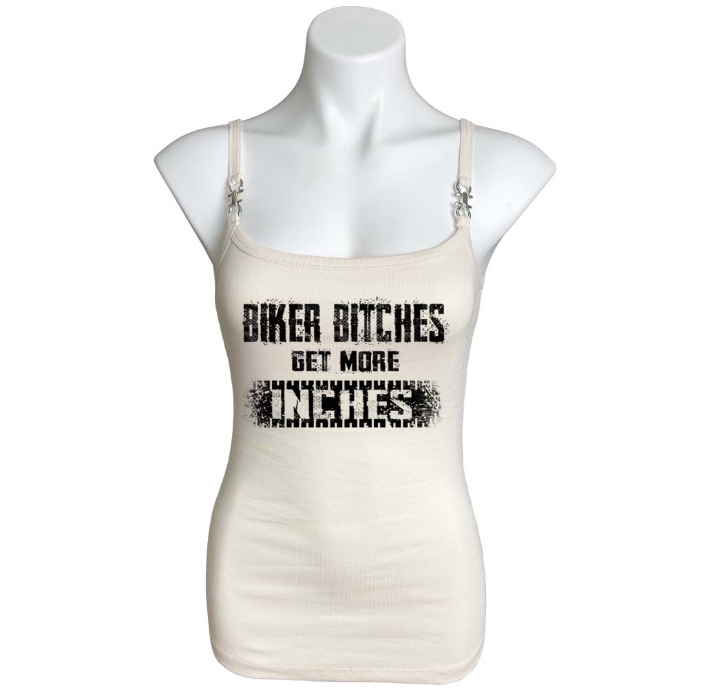 Ladies Get More Inches Spaghetti Strap Buckle Tank Top