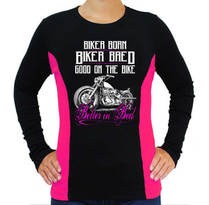 Ladies Good On The Bike Two Toned Long Sleeve Shirt