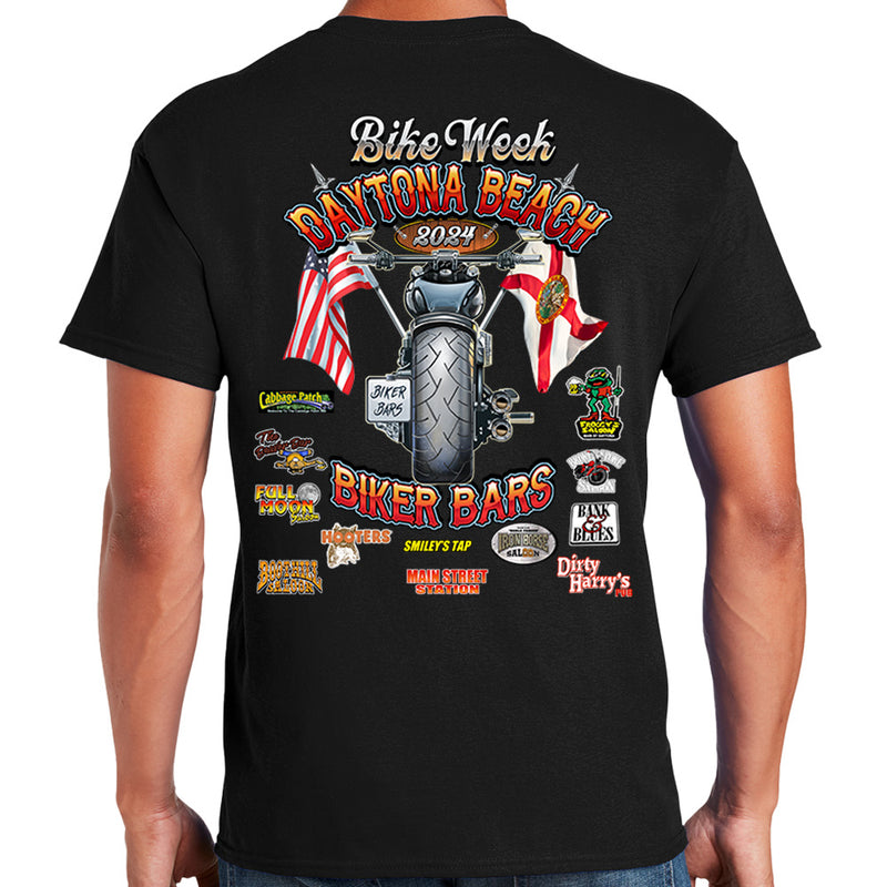 2024 Bike Week Daytona Beach Biker Bars Bar Crawl Special Event T-Shirt