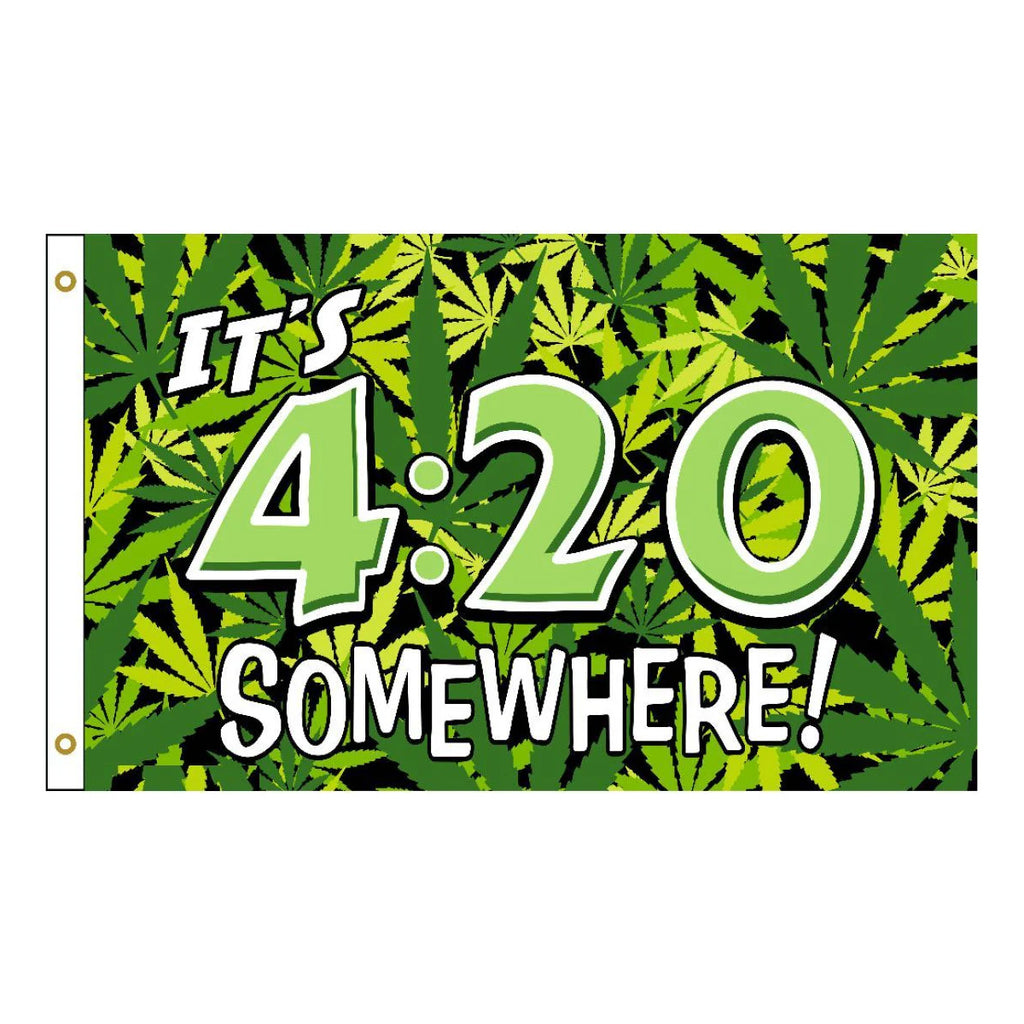 It's 4:20 Somewhere! Flag