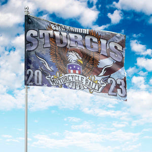 2023 Sturgis Motorcycle Rally 83rd Annual Steel Eagle Flag