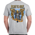 Born To Ride Skeleton Flame T-Shirt