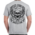 Speed Junkies Throttle It Out Skull T-Shirt