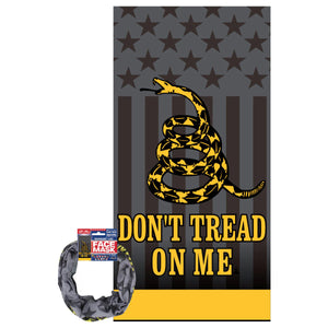 Rap-a-Cap Tonal Flag Don't Tread on Me Seamless Tube Face Mask