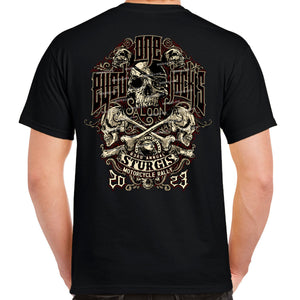 One Eyed Jack's Saloon 2023 Sturgis Motorcycle Rally Immortal T-Shirt