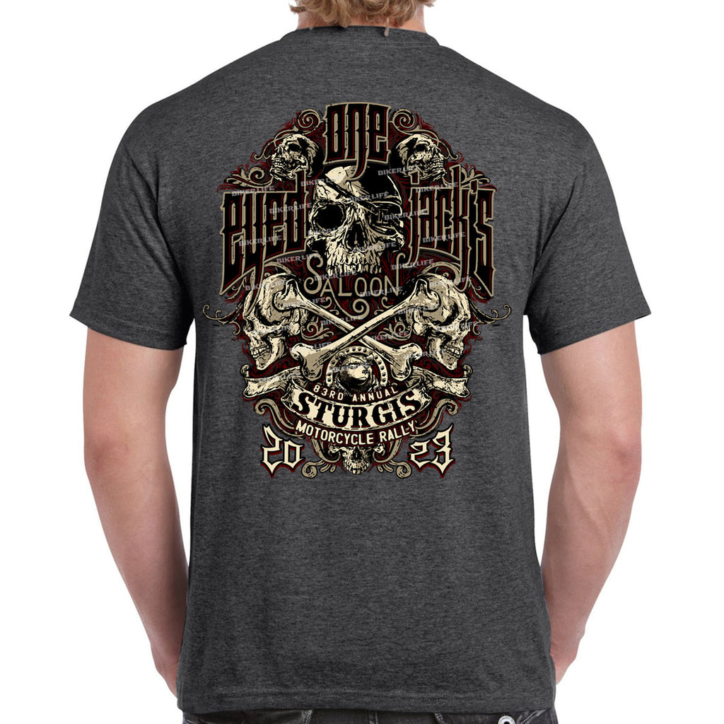 One Eyed Jack's Saloon 2023 Sturgis Motorcycle Rally Immortal T-Shirt