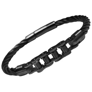 Stainless Steel Biker Chain Cable Bracelet