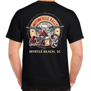 2021 Myrtle Beach Motorcycle Rally Bikes Guns & Roses T-Shirt