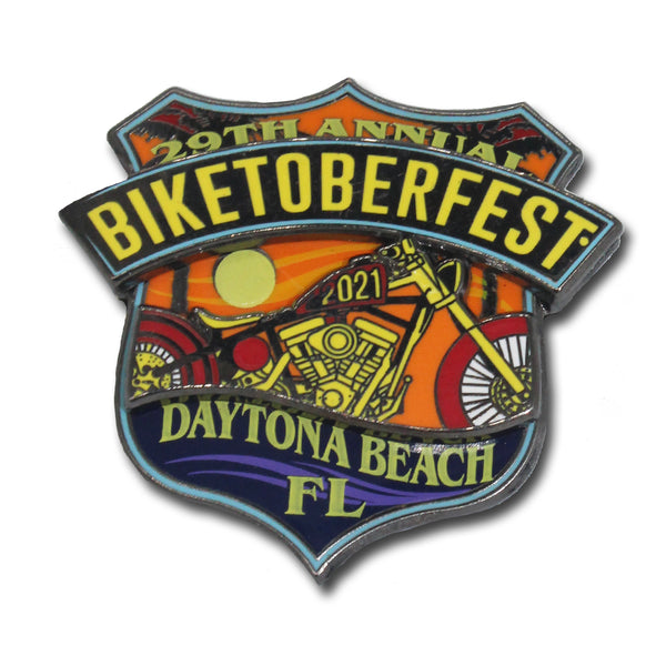 2021 Biketoberfest Daytona Beach Official Logo Pin – BIKER LIFE CLOTHING