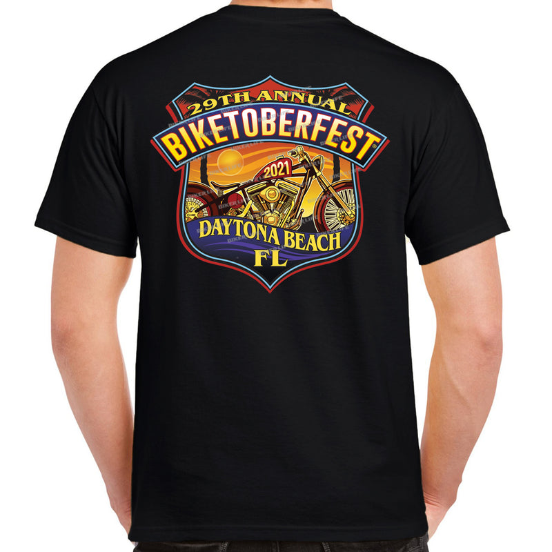 2021 Biketoberfest Daytona Beach Official Logo T-Shirt