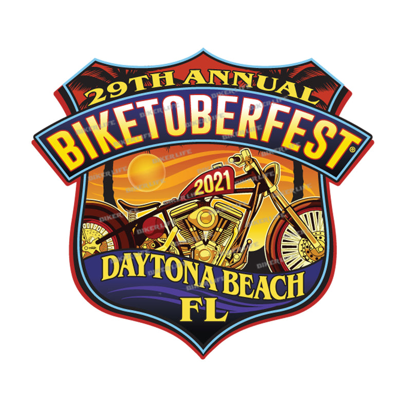 2021 Biketoberfest Daytona Beach Official Logo Sticker