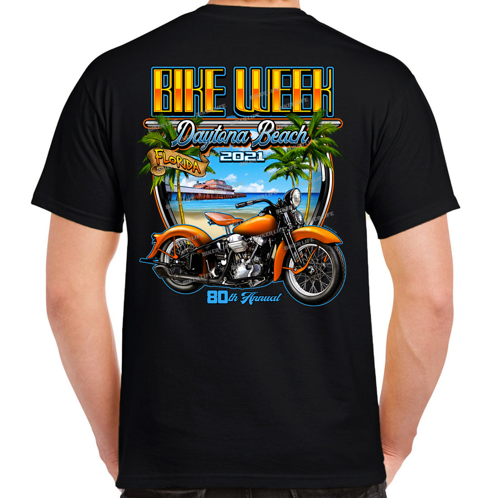 2021 Bike Week Daytona Beach Beach Shield T-Shirt
