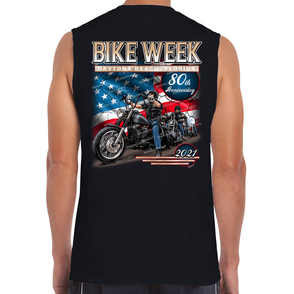 2021 Bike Week Daytona Beach American Biker Muscle Shirt