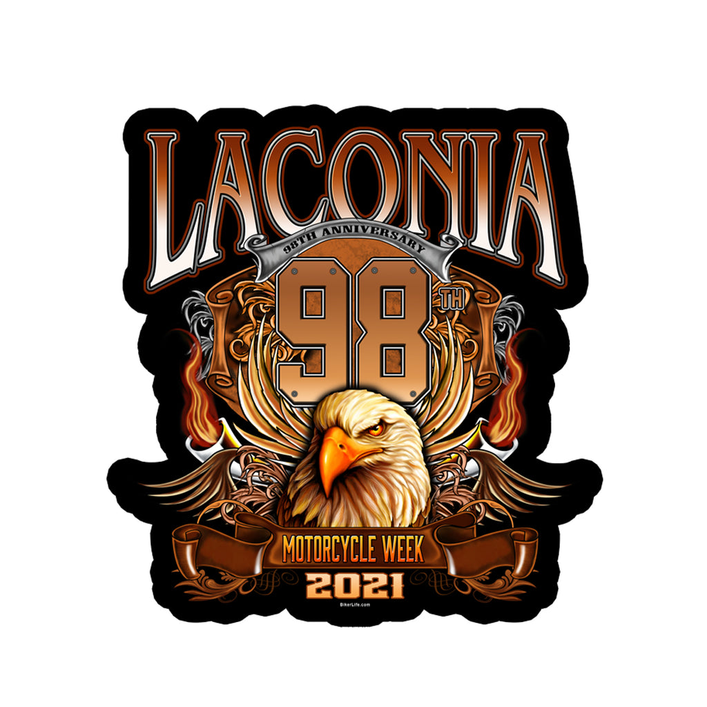 2021 Laconia Big Banner Eagle Decal Sticker
