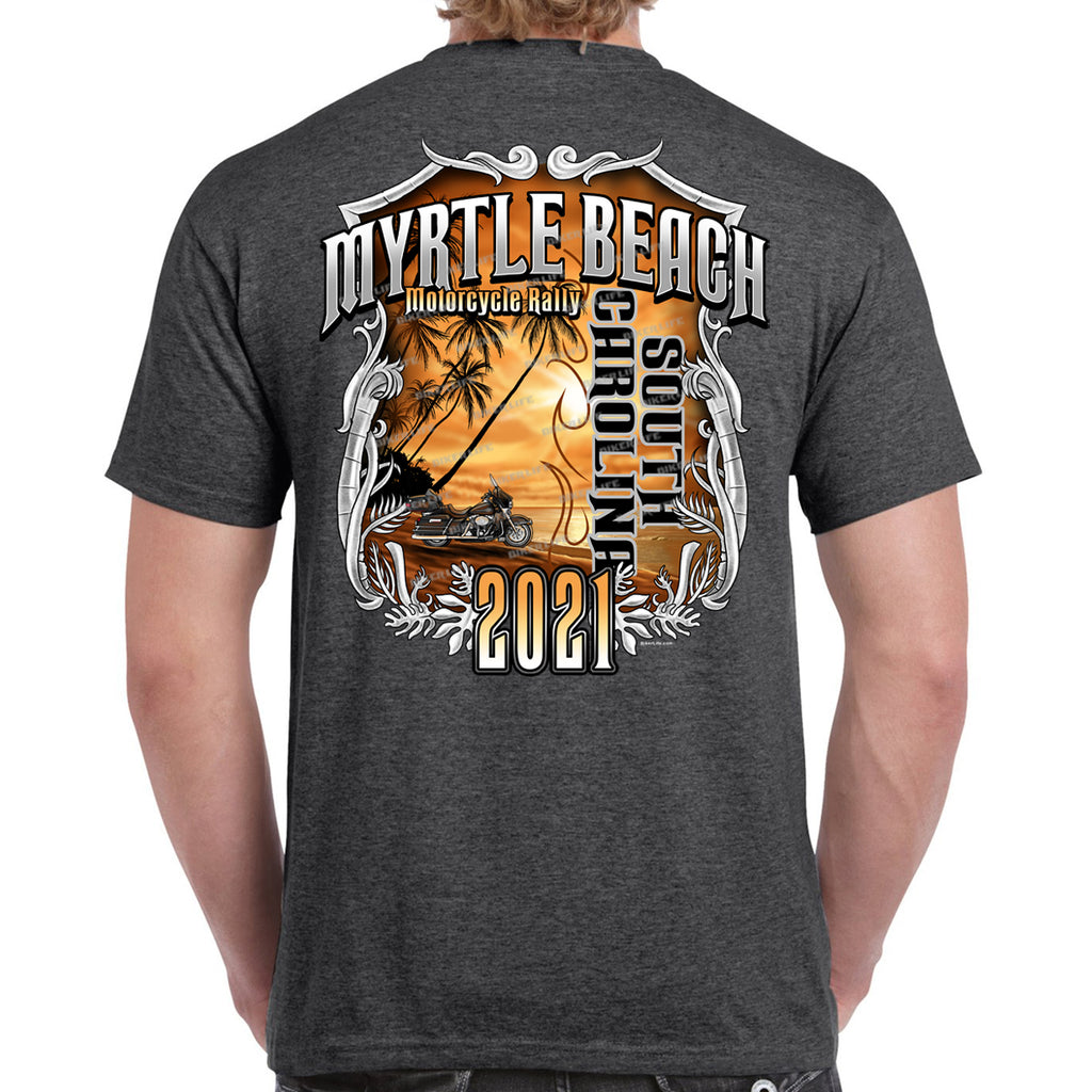 2021 Myrtle Beach Motorcycle Rally Biker Sunset Dream T-Shirt