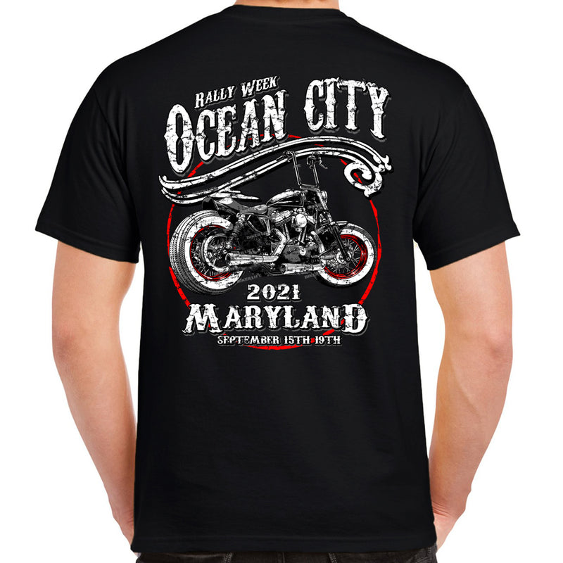2021 Ocean City Rally Week Bobber T-Shirt