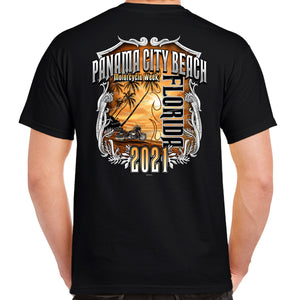 2021 Panama City Beach Rally Week Biker Sunset Dream T-Shirt