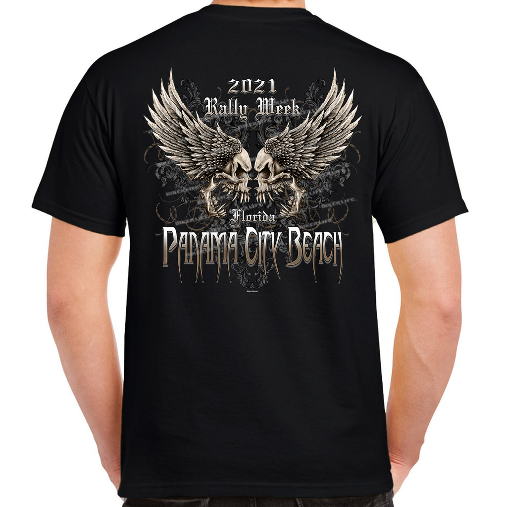 2021 Panama City Beach Rally Week Skullful Disaster T-Shirt